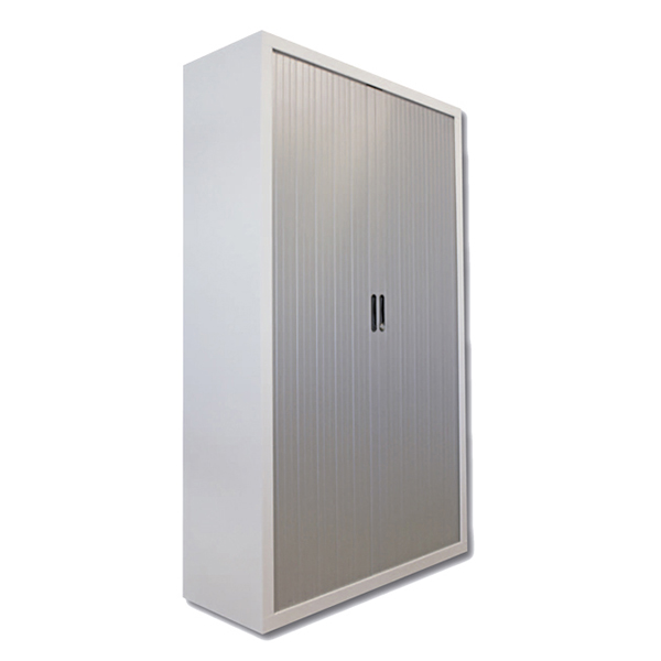 Metal cabinet with PVC rolling door